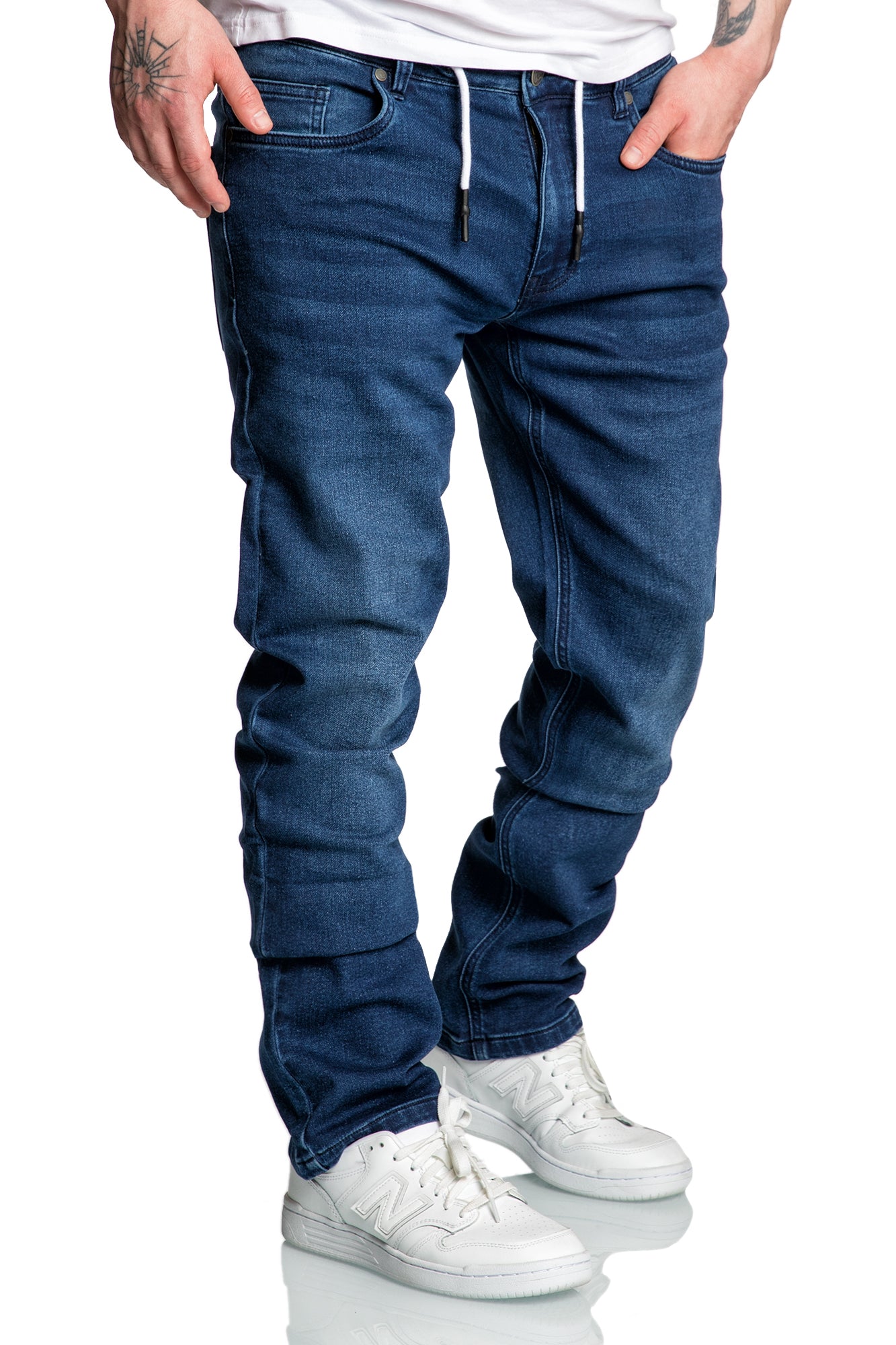 COPPELL Herren Sweathose im Denim-Look