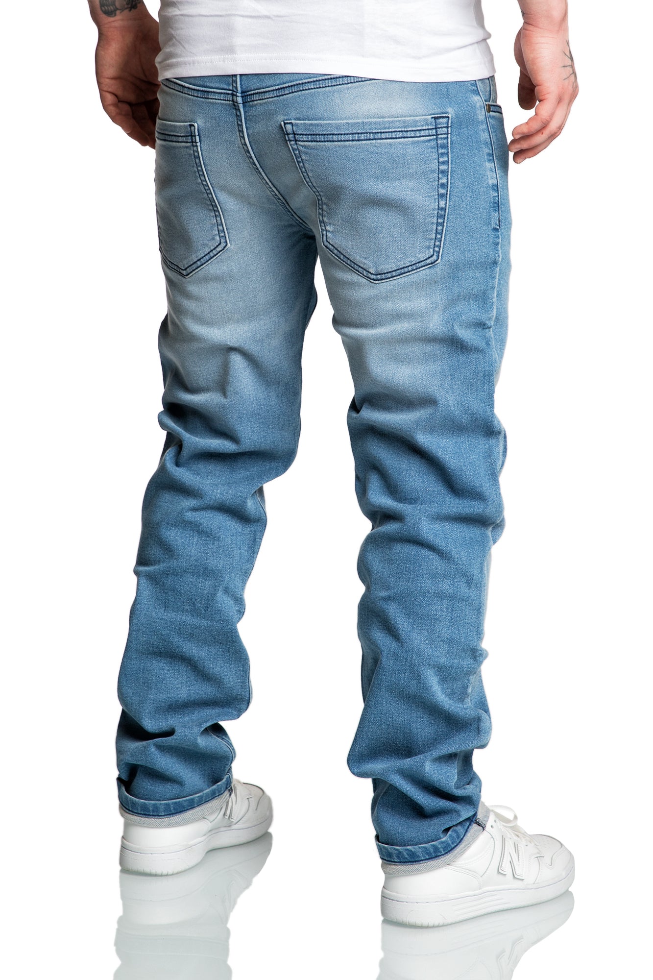 COPPELL Herren Sweathose im Denim-Look