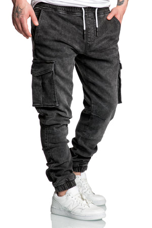 ALSIP Herren Sweathose im Denim-Look