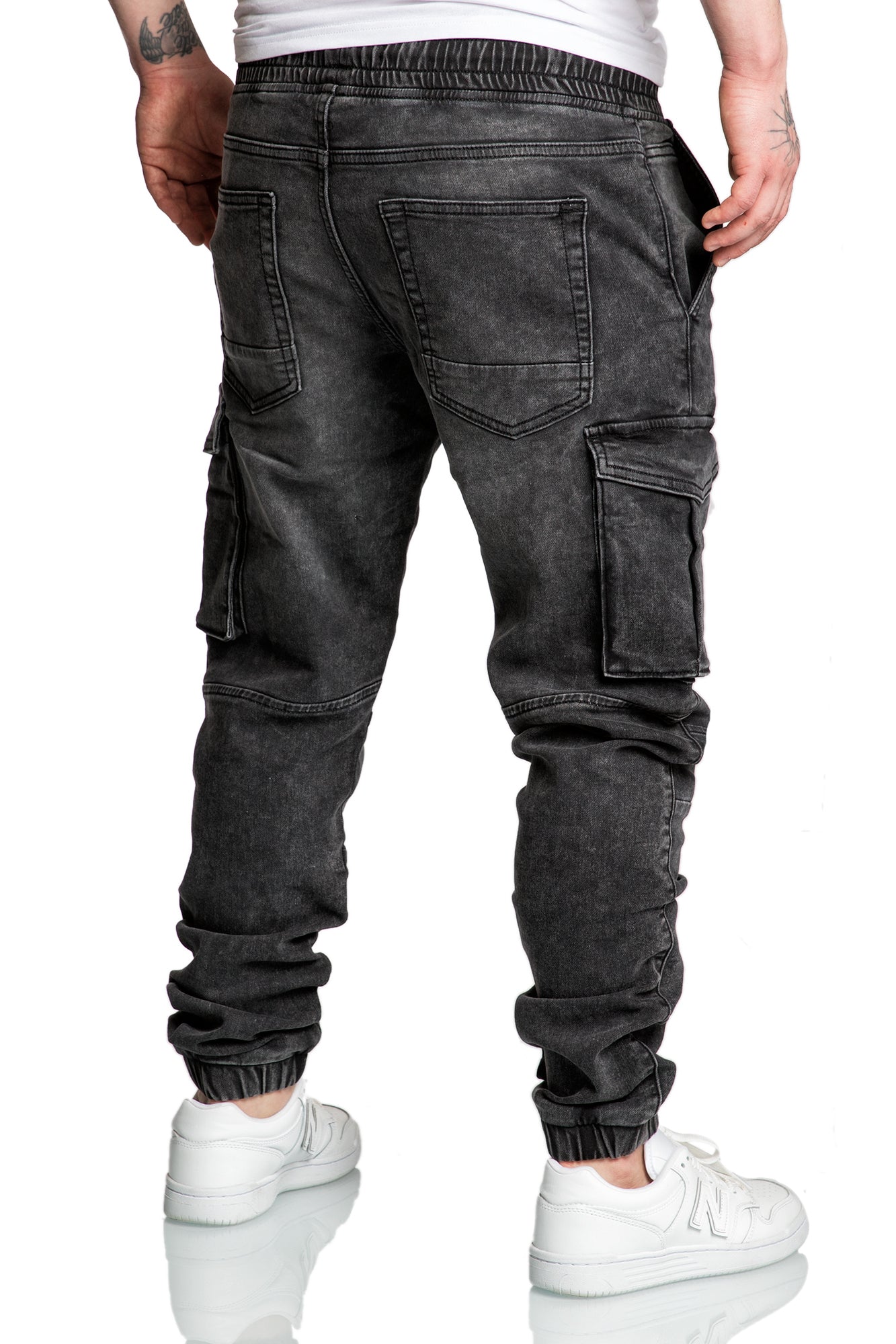 ALSIP Herren Sweathose im Denim-Look