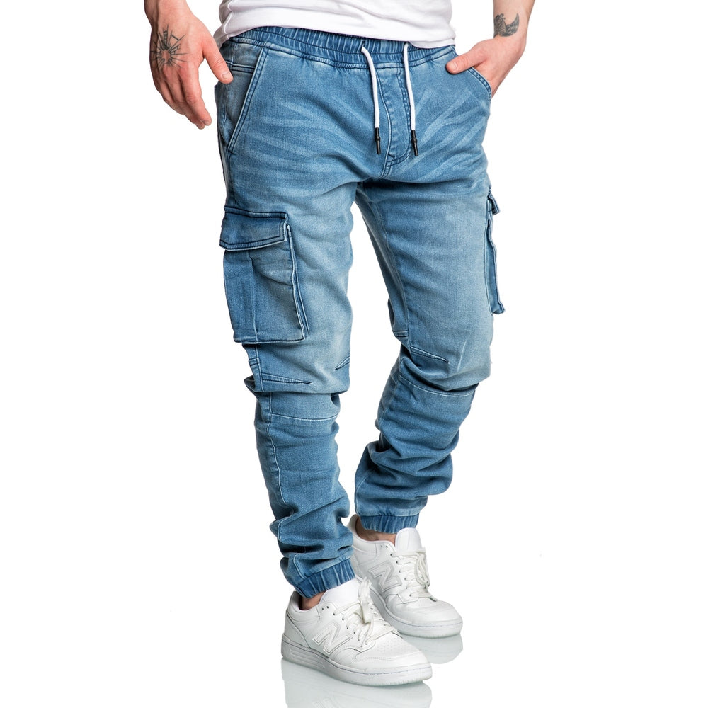 ALSIP Herren Sweathose im Denim-Look