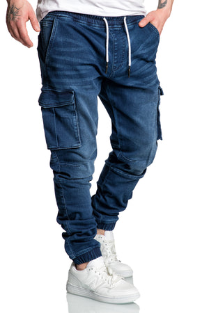 ALSIP Herren Sweathose im Denim-Look