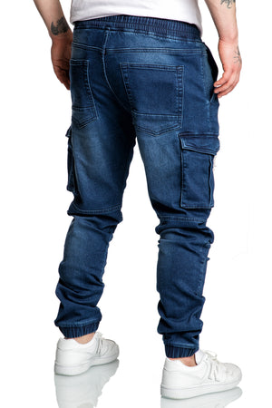 ALSIP Herren Sweathose im Denim-Look